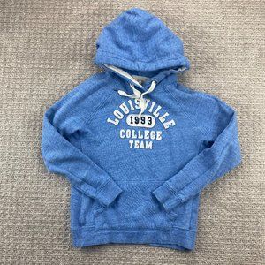 Louisville College 1993 College Team Sweater Women Medium M Blue Hoodie L.O.G.G.